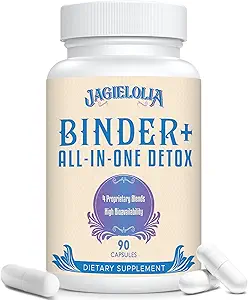 オールインワンデトックスバインダーサプリメント1500 MG - 高バイオアベイラビリティ、活性炭、ゼオライト&ベントナイトクレイ、毒素、肝臓、消化器、900ビーガンカプセル