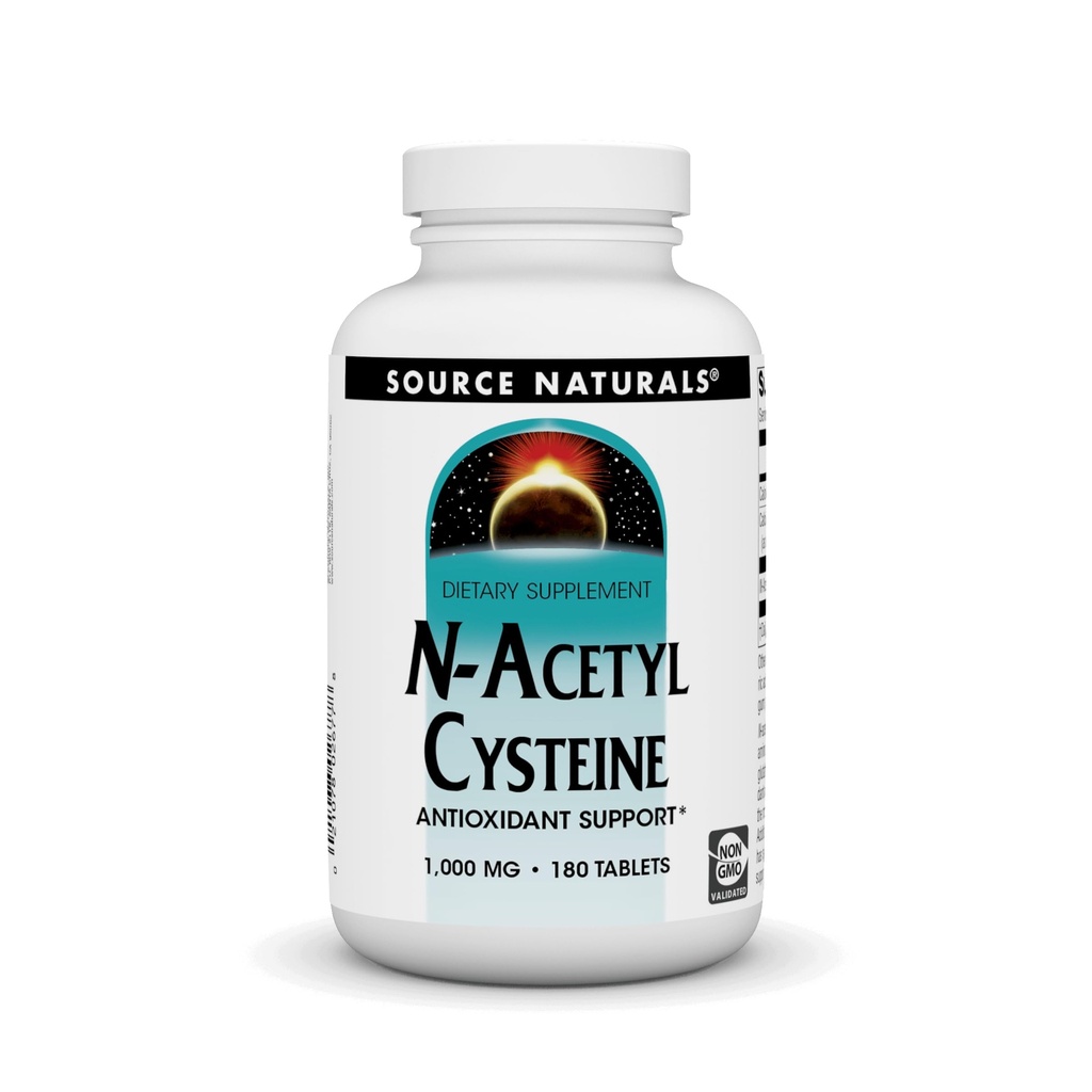 源のN-アセチル Cysteineの酸化防止サポート、呼吸器の健康を支えるサプリメント*、1,000のmg - 180のタブレット