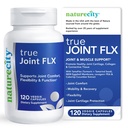 NatureCity True-Joint FLXジョイントサプリメントフォーミュラ(120カプセル) | 多摩フレックス, NEMエッグシェルメンブレン, Levagen+ PEA & CuberUp | 共同快適性, 柔軟性, モビリティ, 機能と軟骨の健康をサポート
