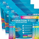 HydroMATE Electrolyte Powder Variety Pack Bulk Hydration Packets Low Sugar 90 Count