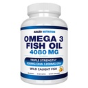 アラゾー栄養ワイルドキャッチオメガ3フィッシュオイル - 90ソフトジェル - 4,080mgハイEPA 1200mg DHA 900mgレモン風味バープレスSoftgels
