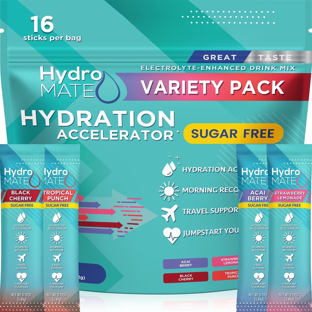 電解質の粉の砂糖なしの水和のパケットのバラエティ パックのHydrimate 16の棒