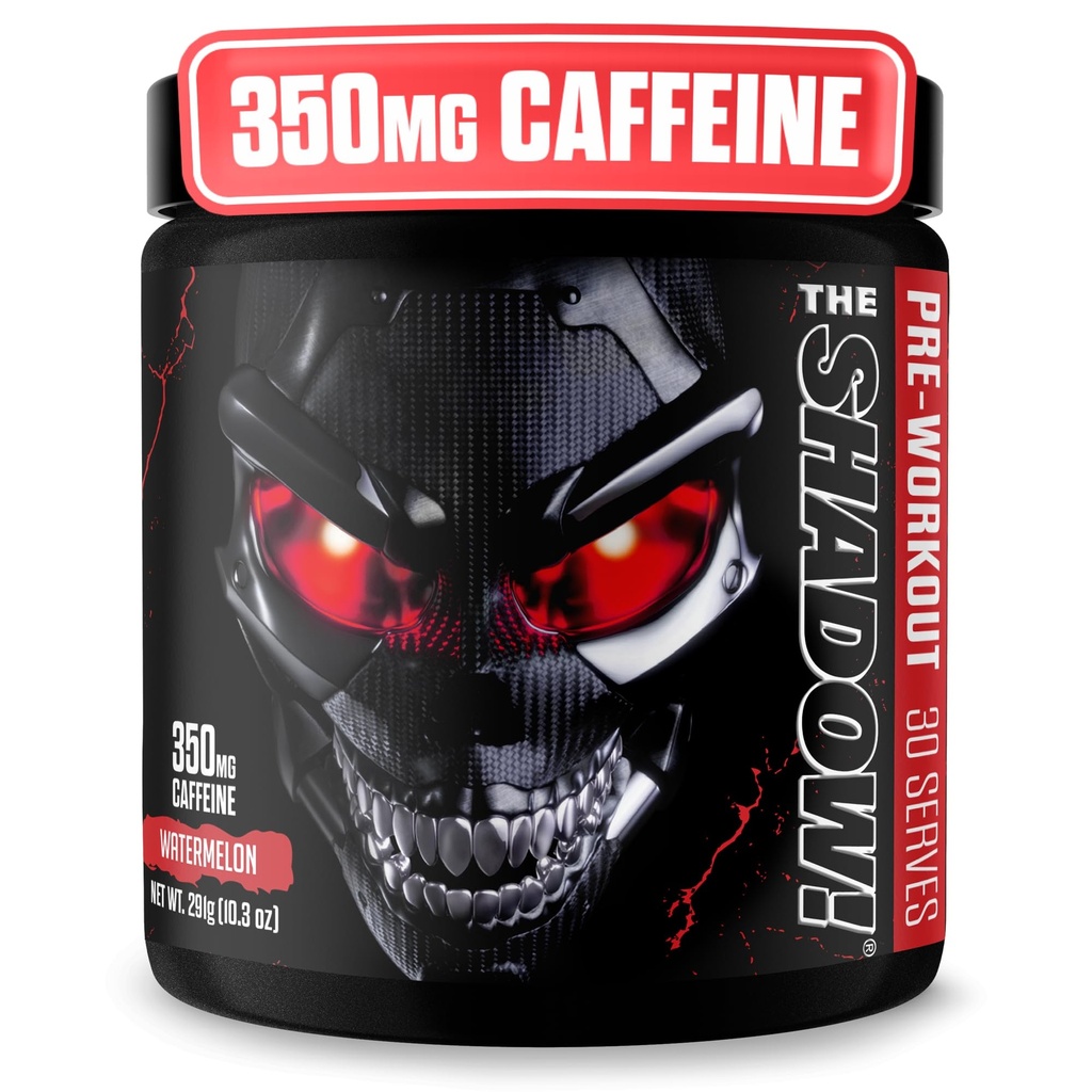 JNXスポーツシャドウ!カフェインハードコアプレワークアウトの350mg - ウォーターメロン30サービング  電動エネルギー、メンタルフォーカス&男性女性のための強さ