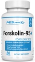 PEScience Forskolinのカプセル、Coleus Forskohlii、特許を取られたForsLean、50mg、60の計算からの95%の純粋なフォルスコリンのエキス