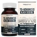ブラックシードオイルソフトジェル | 5% Thymoquinone - TQ-Advanced® | 高効力 - カプセルあたり500mg - 15:1 Nigellaサティバエキス、生フォーム、ビーガンフォーミュラ、ガラスボトル(60Softgels)から濃縮