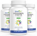 QuercetinとLiposomal Fisetinは1200 mg/のサービング、女性のための高い吸収のポリフェノールの酸化防止剤、Men、非GMOのグルテンフリー、3本のびん-180のSoftgelsを補います