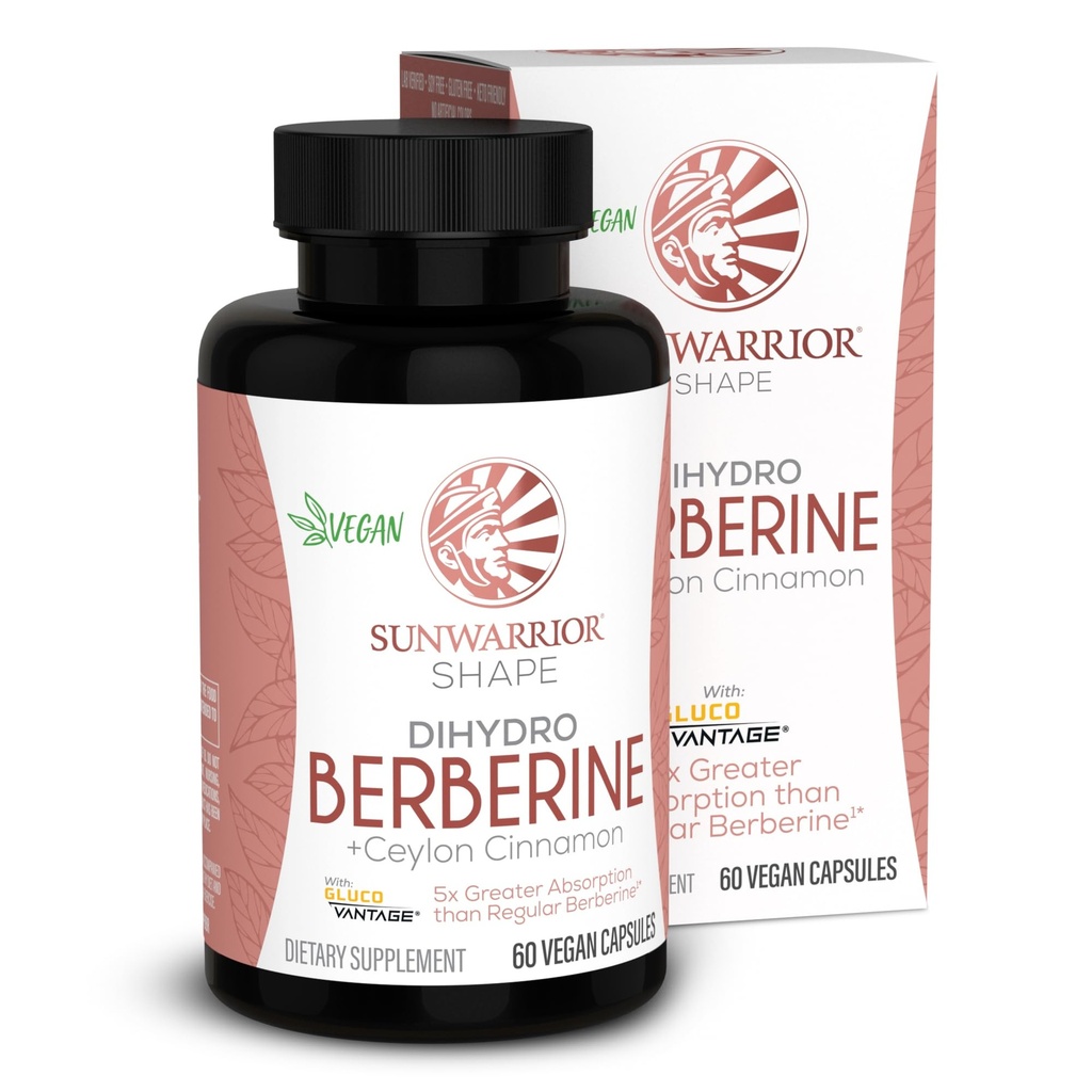 Sunwarrior Berberineの補足のCeylonのシナモンDihydroBerberineのカプセル60の計算のびん30のサービング