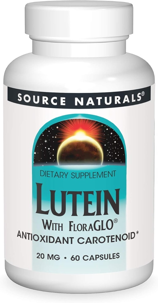 源のFloraGLO 20のmgの酸化防止Carotenoid - 60のカプセルが付いているNaturals Lutein