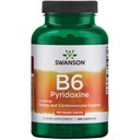 スワンソンB6ピリドキシン - 心臓血管の健康とエネルギー代謝を促進するビタミンサプリメント - 全体的なウェルネスを促進する天然式 - (250カプセル、100mg各)