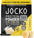 Jockoの燃料のMölkの健康な蛋白質の粉22gの低い砂糖のモンクのフルーツのブレンド-筋肉回復及び成長、包装の5月Vary (28のサービング、バナナ クリーム)