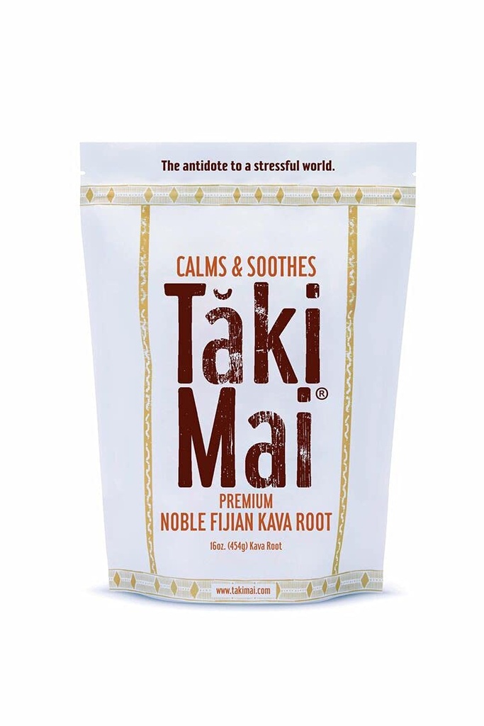 Taki Mai Noble Kava Kava Root Powder 16oz – 本物の伝統的な研削, 自然な夕方のリラックス, 残りの夜とカルムの儀式, 100% 純粋な貴族のKava
