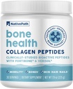 NativePath Bone Health Collagen Peptides, Type 1 & 3, Fortibone and Verisol, 7.9 Ounce, 30 サービング