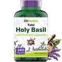 tnvitamins 聖バジルカプセル(1,600mg相当 - 240カプセル) | 8ヶ月の供給 | AKA Tulsi | 5月 ストレスと不満の救済を促進する | 適応性、およびアーユルヴェーダハーブ