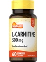 サンダンスL-カルニチンタルトレートサプリメント500mg | 60カプセル | 無料のフォームアミノ酸 | 非GMOとグルテンフリーの丸薬