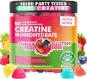 novomins の人及び女性のためのクレアチンの Monohydrate Gummies 5000mg、筋肉強さ、筋肉建築者、エネルギー ブースト、プレワークアウトの補足(120の計算)のためのChewablesのクレアチンの Monohydrate