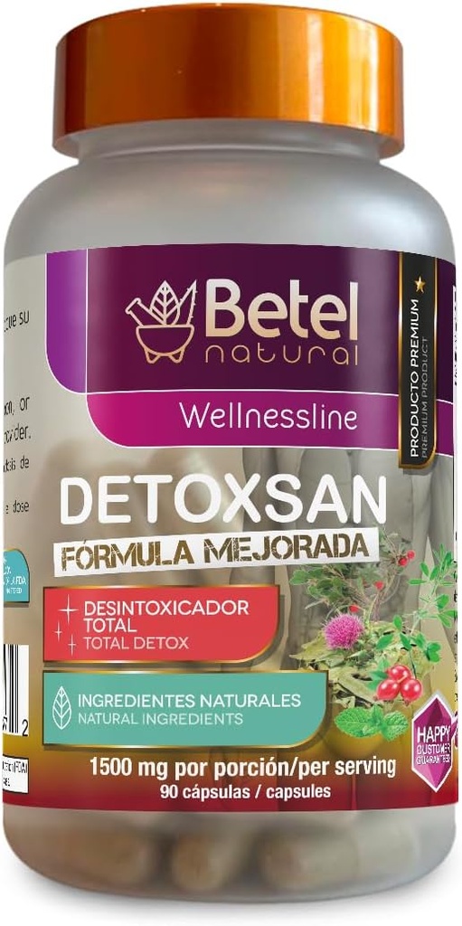 Betel の自然な Detoxsan のカプセルの合計の Detox の清潔なレバーおよびコロン - サービングごとの 1500 の mg