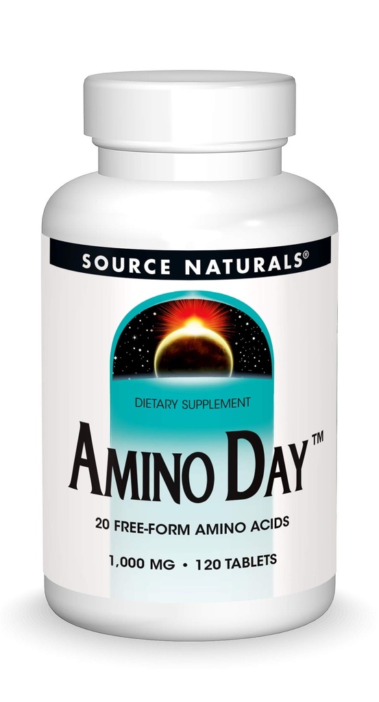 源のNaturalsのアミノの日- 20の自由な形態のアミノの酸は栄養物のの間に質の食事療法を支えます- 120のタブレット