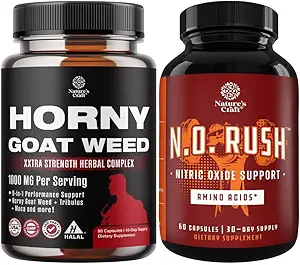 ブラックマカルート、Tongkat Ali、Stamina&Energy&RecoverのためのL-ArginineとStamina&EnergyとNitric OxideサプリメントのためのHorny Goat Weedのバンドル
