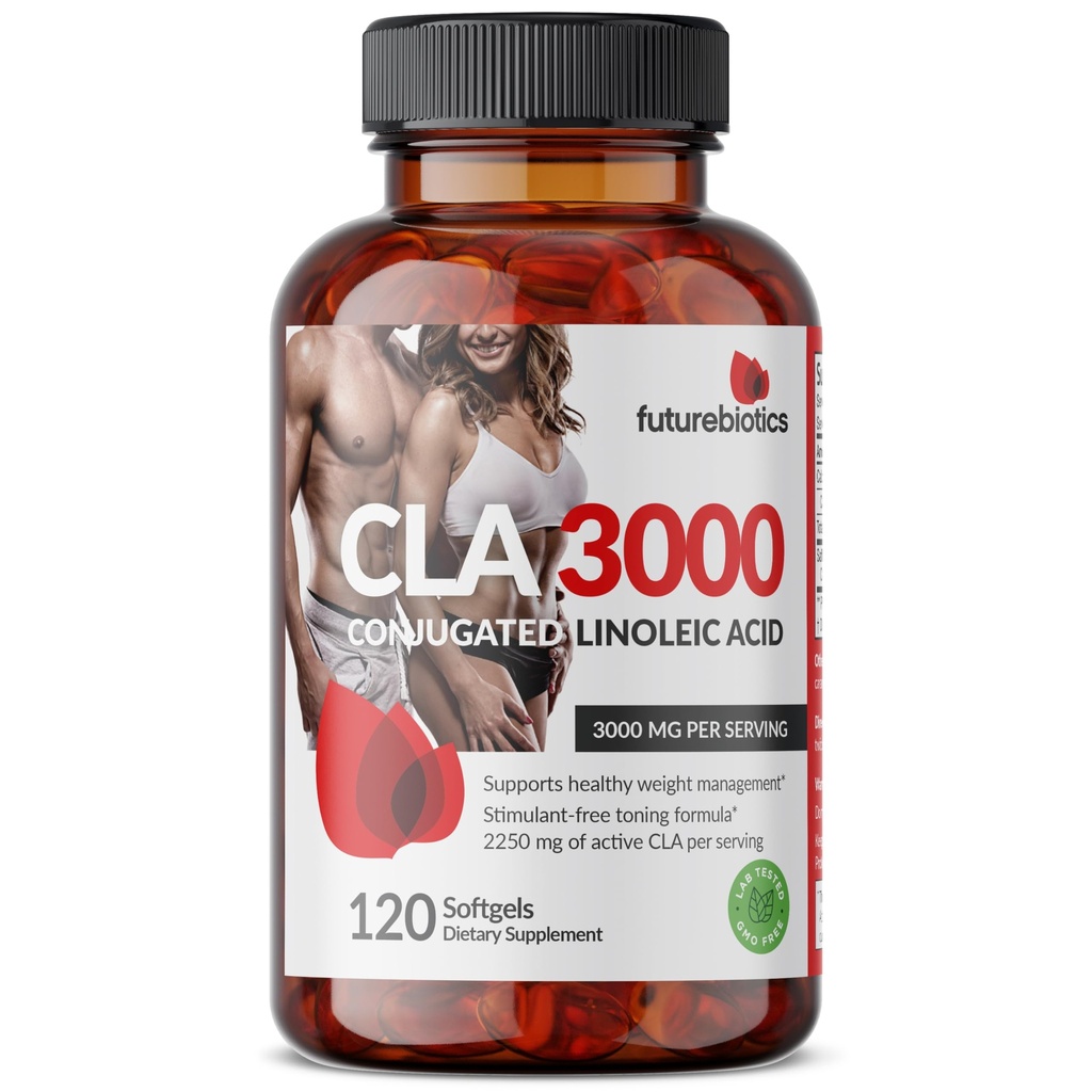 Futurebiotics CLA 3000の余分高い効力-非刺激的なConjugatedリン酸、非GMO、120のSoftgels
