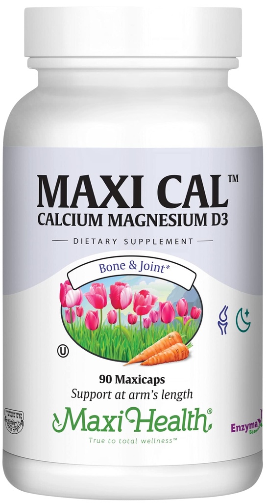 ビタミンD3(1000 IU)とマグネシウム(500 mg)のMaxi健康カルシウム1000 mgサプリメント - 男性と女性のための骨、歯、関節サポート - 90カプセル