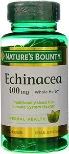 Nature's Bountyの自然な全ハーブのEchinacea 400mgの100のカプセル(2のパック)