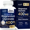 マグネシウムのグリシナート400mg - 270のマグネシウムのタブレット(カプセルではない) - 400のmgの元素マグネシウム-非常にBioavailable - 完全菜食主義者およびベジタリアン-改善された睡眠のために、圧力救助及びクランプ防衛