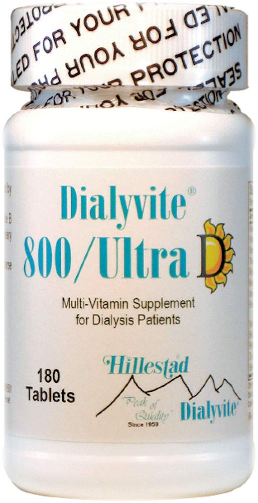 Dialyvite 800の超Dの複数のビタミンの価値びん- 180のタブレット