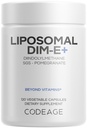 Codeage Liposomal DIMサプリメント - DIMビタミンとSGS、Pomegranate、Broccoli、ビタミンEイソマートコフェロールアルファベータガンマデルタ - Liposomalフォーミュラ - グルテンフリー - 120カプセル