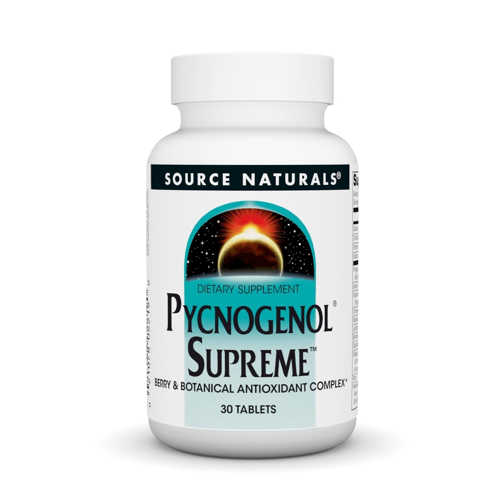 源のNaturalsのPycnogenolの最高、ベリー及び植物の酸化防止コンプレックス* - 30のタブレット