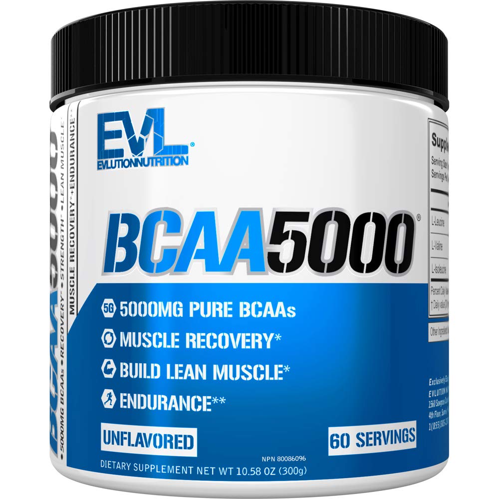 Evlution EVL BCAAsのアミノ酸の粉- BCAAの粉のポストのワークアウトの回復飲み物および刺激の自由な前ワークアウトのエネルギー飲み物の粉-人のための5g分岐させたチェーン アミノの酸の補足-不燃の粉