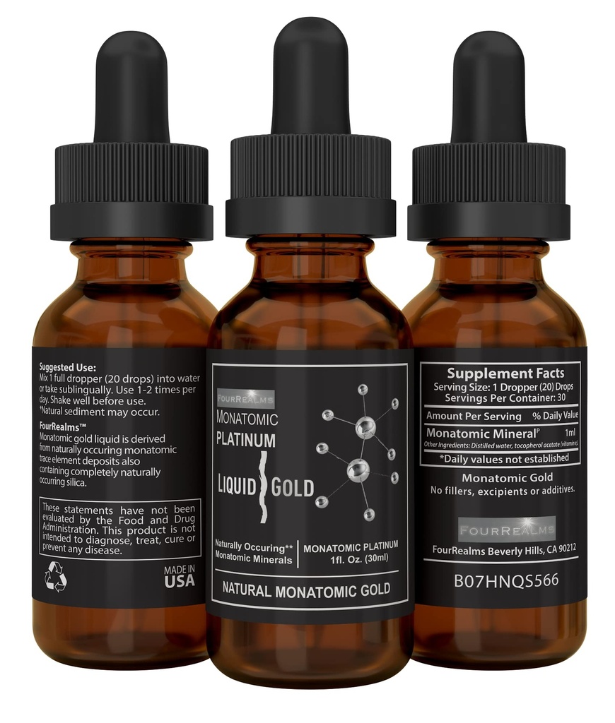 Mono-Atomic ORMUS - モノアトミックプラチナ、モノアトミックオーム1oz