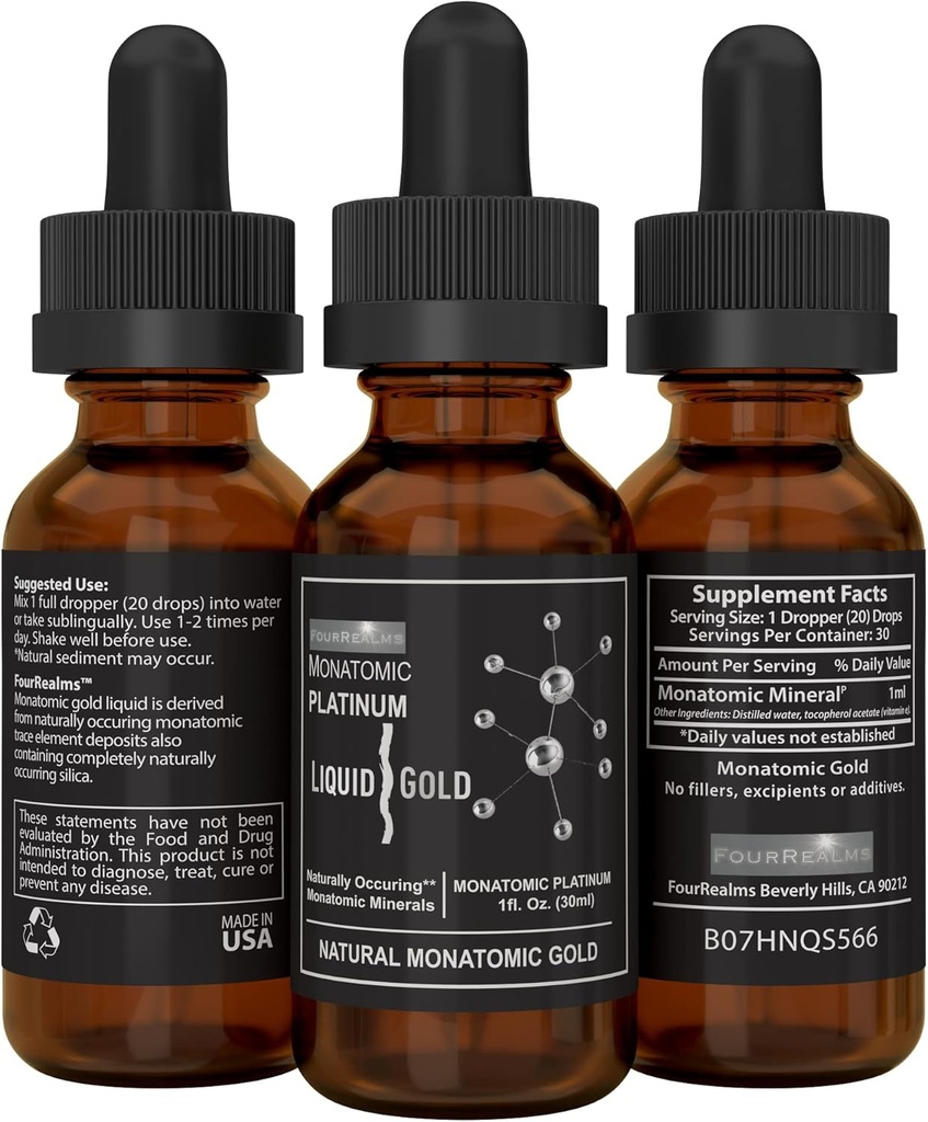 Mono-Atomic ORMUS - モノアトミックプラチナ、モノアトミックオーム1oz