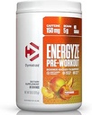 男性と女性のためのDymatize Energyzeプレワークアウトパウダー、Peach Mango、150mgカフェイン、5g BCAAs、L-テアニンのパフォーマンスブレンド、L-チロシン、L-シトルリン、砂糖(30サービング)なし