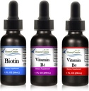HoneyCombs Liquid Drops 1oz Each Save 10% - Vitamin B7 (Biotin) + Vitamin B5 (Pantothenic Acid) + Vitamin B6 (Pyridoxine)