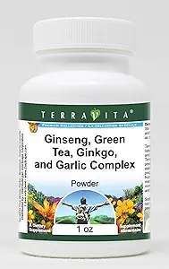 Ginseng、緑茶、GinkgoおよびGarlicの複雑な粉(1oz、ZIN:517068)