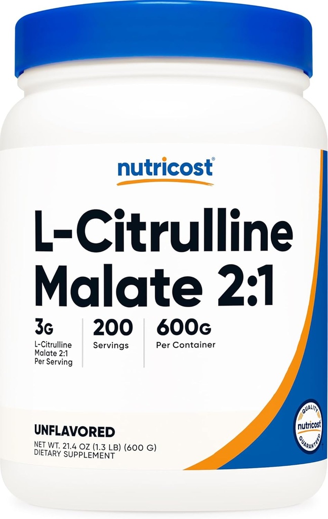 Nutricost L-Citrulline Malate(2:1)パウダー(600グラム)