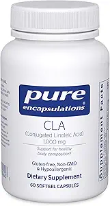 純粋なカプセル封入CLA(結露リン酸)1,000mg | エクササイズで健康な体組成を促進* | 60 Softgelカプセル