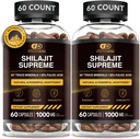 男性と女性のためのEFFECTIVE NUTRAピュアシラジットカプセル - 男性と女性のためのピュアヒマラヤシラジット - 微量ミネラルとフルヴィク酸の高い - サービングあたり真正シラジットエキスの10000mg(120カウント)