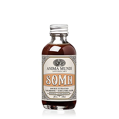 Anima Mundi Apothecary Soma 7 マッシュルーム Adaptogenic Elixir - きのこの液体抽出物は、Reishi、Chaga、ライオンズマネ&コルディプス - ビーガン免疫サポートチンチャー(2oz)