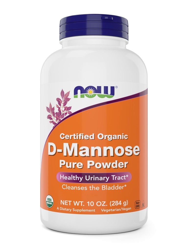 NOW食品ピュア、有機D-Mannose 10オンスパウダー - 膀胱クレンジングと尿路の健康サプリメント - 非GMO - ビーガンフレンドリー - 2000mg / 2グラム/ サービング