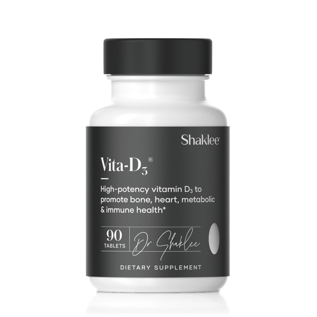 Shaklee - Vita-D3® 2,000 IU - 骨、心臓、免疫の健康のための高機能ビタミンD3 | ビタミンD、カルシウム吸収と全体的なウェルネスを強化 | 1錠毎日 - 90錠