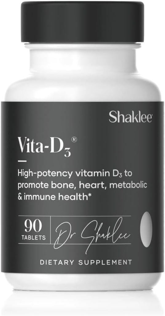 Shaklee - Vita-D3® 2,000 IU - 骨、心臓、免疫の健康のための高機能ビタミンD3 | ビタミンD、カルシウム吸収と全体的なウェルネスを強化 | 1錠毎日 - 90錠