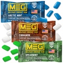MEG Gum - 軍事エネルギーGum | 1ピースあたりのカフェインの100mg - 15ピースサンプルパック - ブーストパフォーレへのエネルギーと焦点
