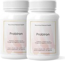 Nourished自然健康ProbIron - 女性のプロバイオティック + ビタミンCと銅でブースト鉄サプリメント - エネルギーと消化ウェルネスのためのビーガンフォーミュラ - 60カプセル