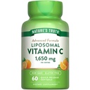 Nature's Truth Liposomal Vitamin C | 1650mg | 60 Softgels | 非GMO&グルテンフリーサプリメント