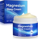 Magnesium Oil Cream for Sleep,Magnesium Body Butter - Support for Sleep, Leg Cramps, Joint Support, & Muscle Soreness-Fast Absorption-Nighttime Magnesium Cream 3 fl oz
