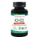 D3の補足の骨および中心の健康、カプセルK2+D3のビタミン120のカプセルが付いているELPのESSENTIALのビタミンK2