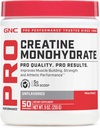 GNC のプロ パフォーマンスのクレアチンの Monohydrate の粉のための女性及び人のサービング、筋肉建物、エネルギー生産、持久力、性能、50 のサービングごとの 5g クレアチン