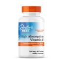 Doctor's Best High Absorption Vitamin C 500mg with Bioflavonoids - Vegan VIT C Supplement for Women & Men, PureWay-C Ascorbic Acid, Immune Health Support, Sustained Release, Gluten Free - 60 Tablets