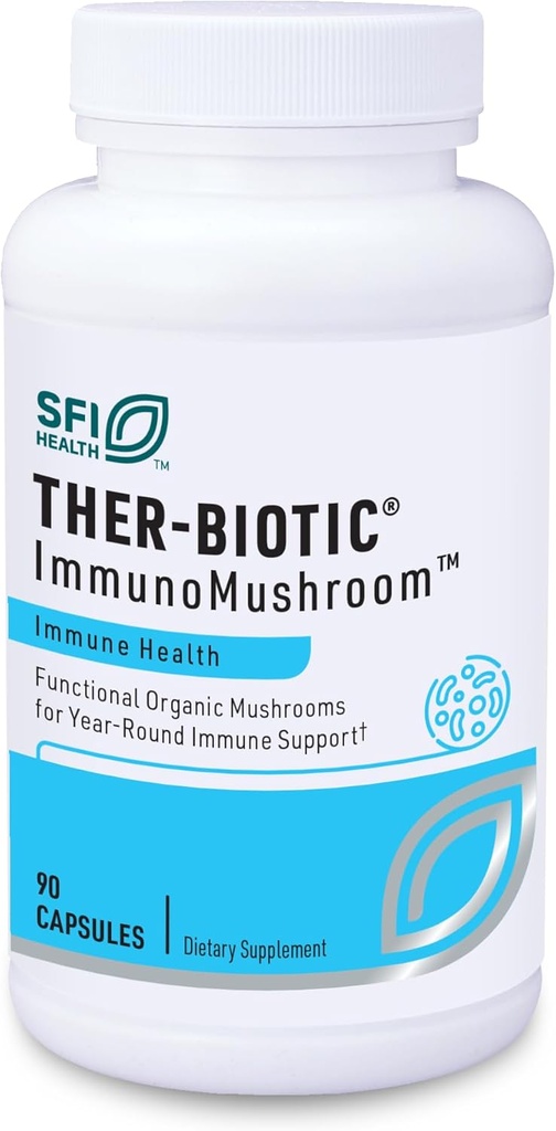 Klaire Labs SFI Health Immunomax - キノコ免疫サポートフォーミュラ with Cordyceps、トルコテール、Reishi&Green Tea Extract(90カプセル)